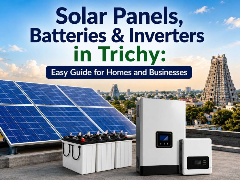 Solar Panels, Batteries & Inverters in Trichy: Easy Guide for Homes and Businesses